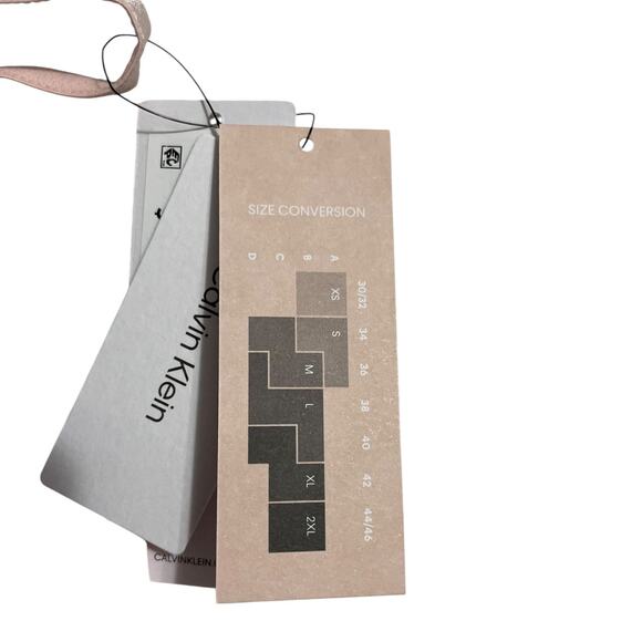 Calvin Klein Womens Invisibles Lightly Lined Triangle Bralette Bra QF5753 Pink L - Picture 11 of 11